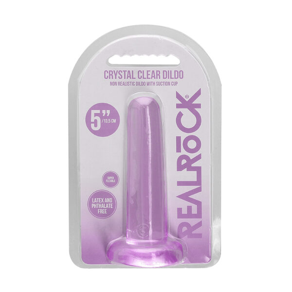 7423522579510 Non Realistic Dildo With Suction Cup 5.3" Purple