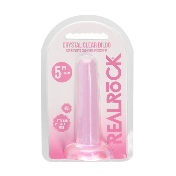 7423522579527 Non Realistic Dildo With Suction Cup 5.3" Pink