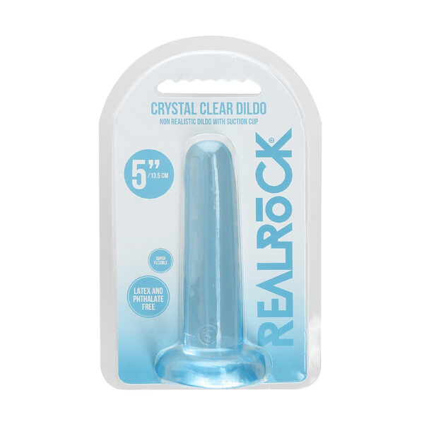 7423522579541 Non Realistic Dildo With Suction Cup 5.3" Blue