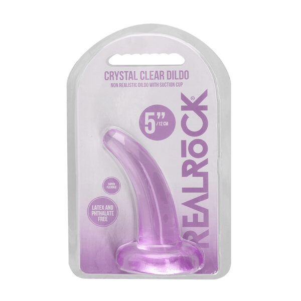 7423522579565 Non Realistic Dildo With Suction Cup 4.5" Purple