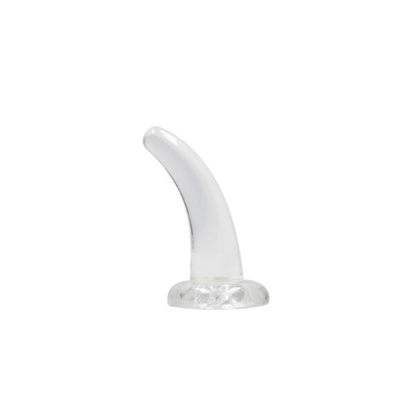 7423522579589 2 Non Realistic Dildo With Suction Cup 4.5" Transparent