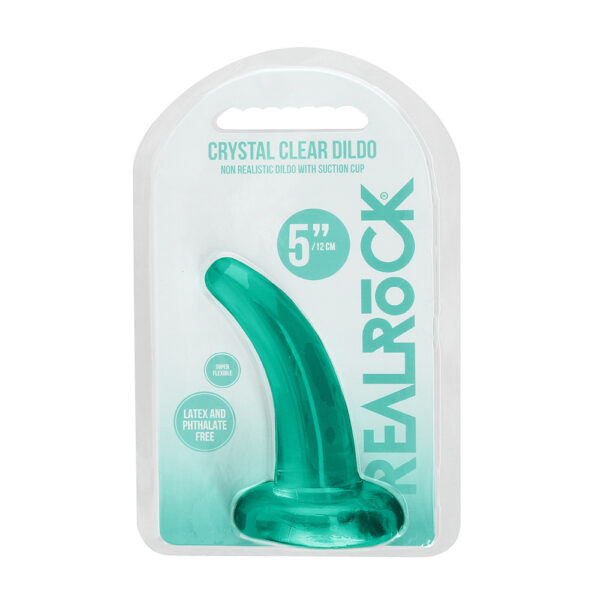 7423522580509 Non Realistic Dildo With Suction Cup 4.5" Turquoise