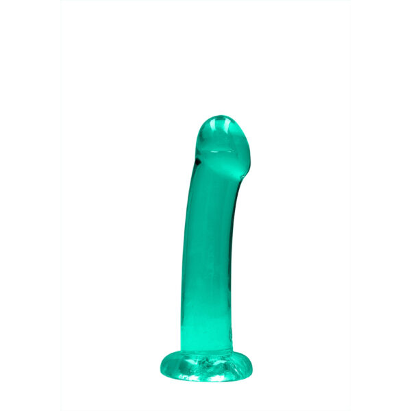 7423522581544 2 Non Realistic Dildo With Suction Cup 6.7" Turquoise