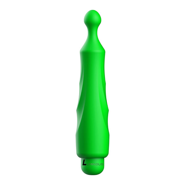 7423522587591 2 Luminous Dido Abs Bullet With Silicone Sleeve 10-Speeds Green