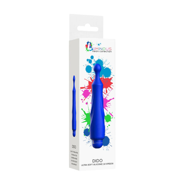 7423522588505 Luminous Dido Abs Bullet With Silicone Sleeve 10-Speeds Royal Blue