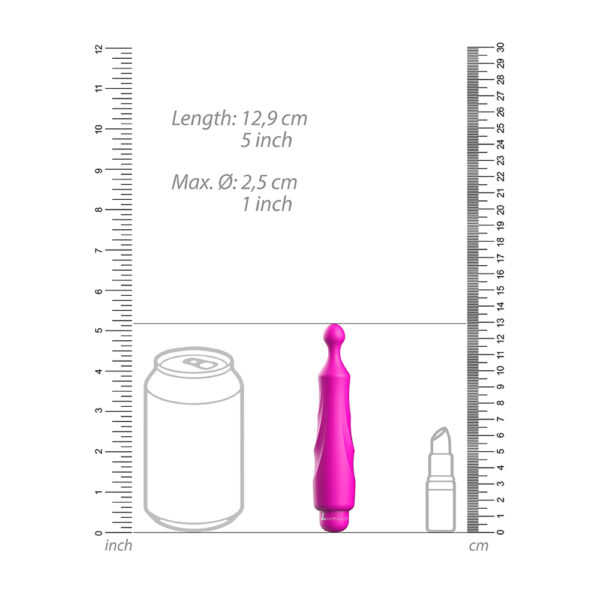 7423522588512 3 Luminous Dido Abs Bullet With Silicone Sleeve 10-Speeds Fuchsia