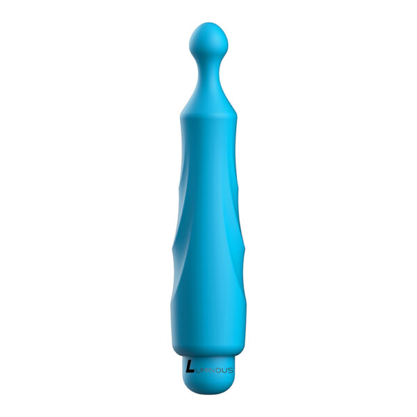 7423522588529 2 Luminous Dido Abs Bullet With Silicone Sleeve 10-Speeds Turquoise