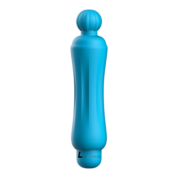 7423522588581 2 Luminous Demi Abs Bullet With Silicone Sleeve 10-Speeds Turquoise