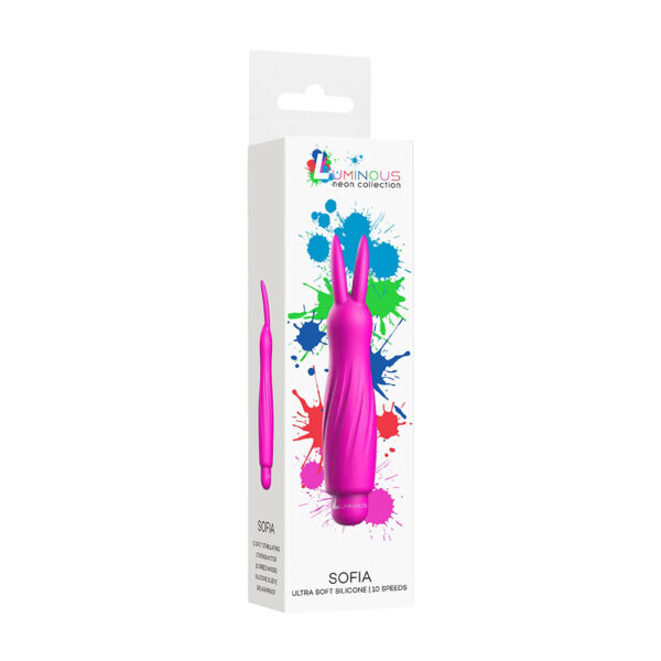 7423522590577 Luminous Sofia Abs Bullet With Silicone Sleeve 10-Speeds Fuchsia