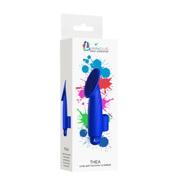 7423522591512 Luminous Thea Abs Bullet With Silicone Sleeve 10-Speeds Royal Blue