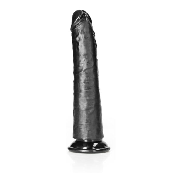 7423522625651 2 Slim Realistic Dildo Without Balls With Suction Cup 7'' Black