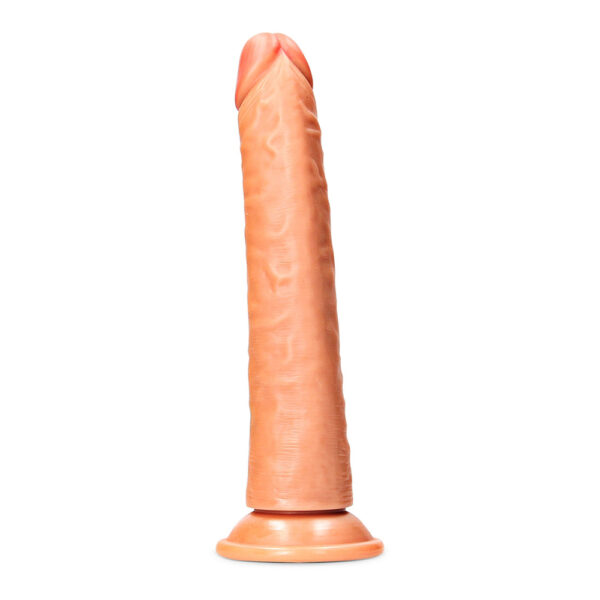Slim Realistic Dildo Without Balls With Suction Cup 8'' Tan - Image 2