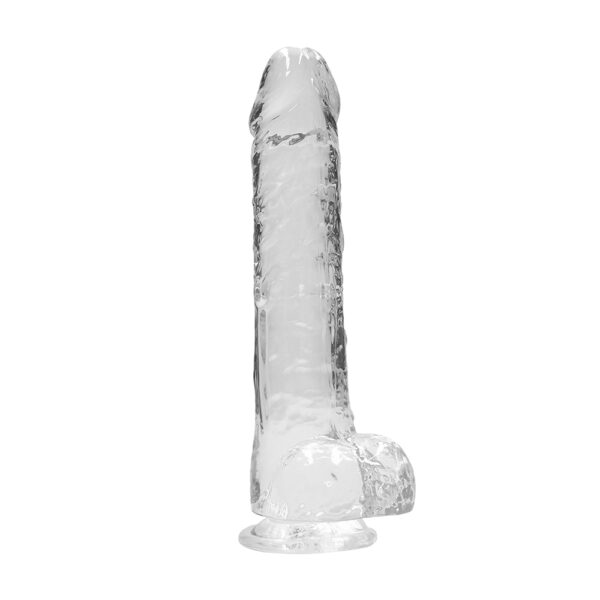 7423522632673 Realistic Dildo With Balls 10" Transparent