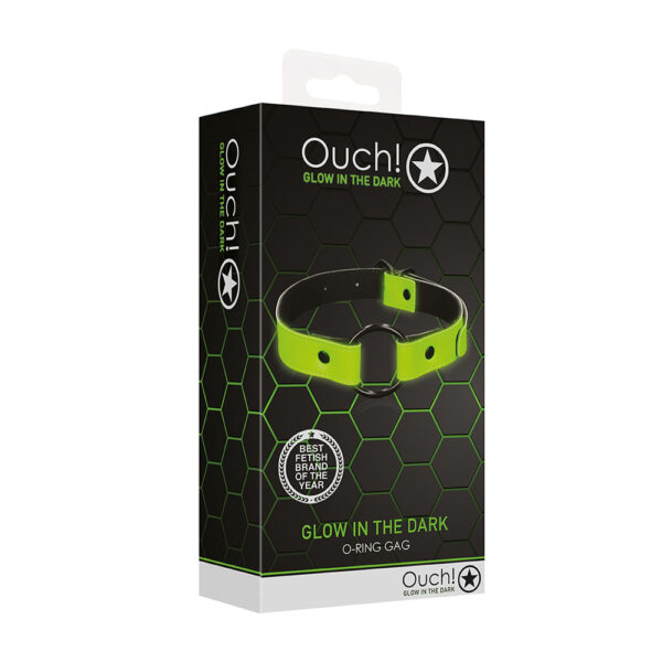 7423522638682 Ouch! O-Ring Gag Glow In The Dark