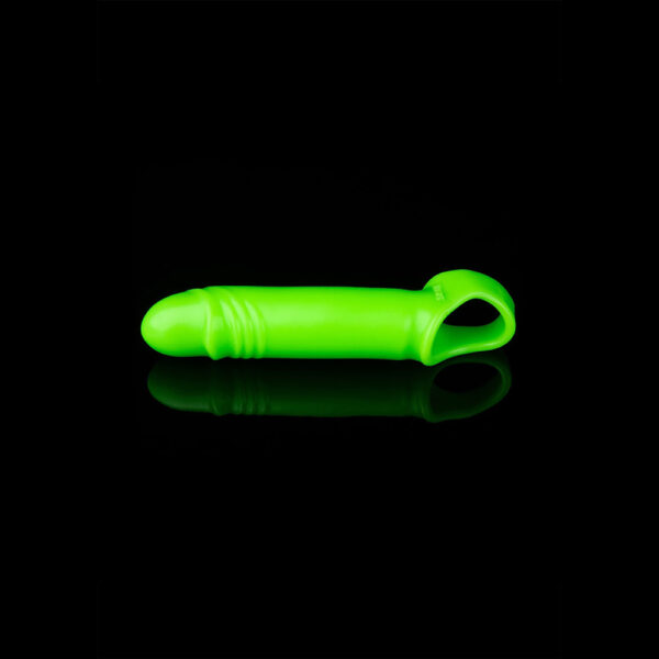 7423522640616 2 Ouch! Smooth Stretchy Penis Sleeve Glow In The Dark