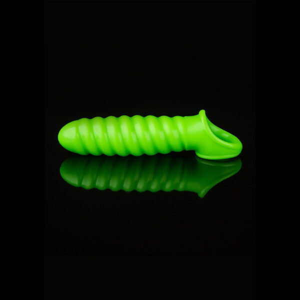 7423522640623 2 Ouch! Swirl Stretchy Penis Sleeve Glow In The Dark