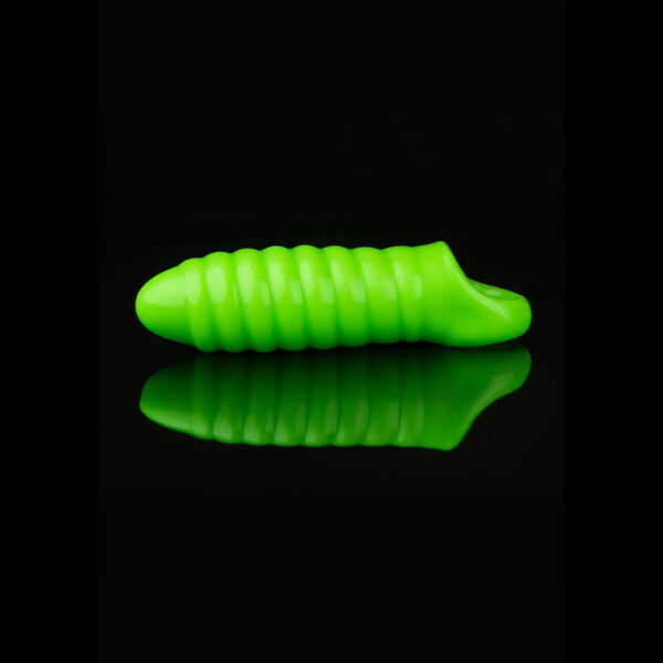 7423522640647 2 Ouch! Swirl Thick Stretchy Penis Sleeve Glow In The Dark