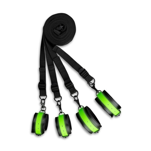 7423522641606 3 Ouch! Bed Bindings Restraint Kit Glow In The Dark