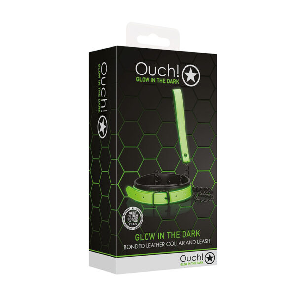 7423522641682 Ouch! Collar And Leash Glow In The Dark