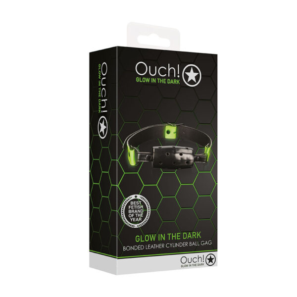 7423522642627 Ouch! Cylinder Gag Glow In The Dark