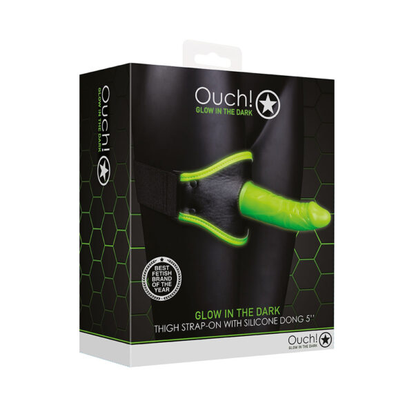 7423522643624 Ouch! Thigh Strap-On Glow In The Dark