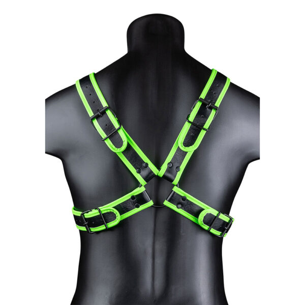 7423522649602 3 Ouch! Cross Harness Glow In The Dark S/M