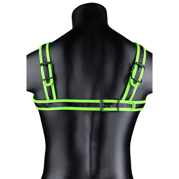 7423522653678 3 Ouch! Buckle Harness Glow In The Dark L/Xl