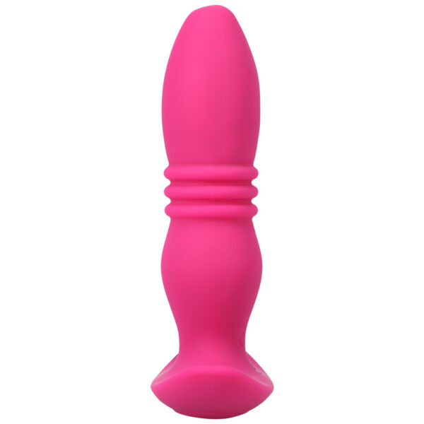 782421081270 3 A-Play Rise Rechargeable Silicone Anal Plug With Remote Pink
