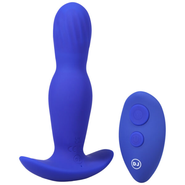 782421081294 2 A-Play Expander Rechargeable Silicone Anal Plug With Remote Royal Blue