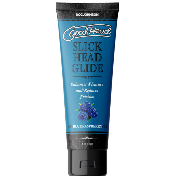 782421081539 2 Goodhead Slick Head Glide Blue Raspberry 4 oz.