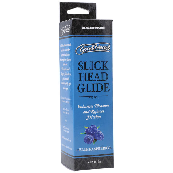 782421081539 Goodhead Slick Head Glide Blue Raspberry 4 oz.