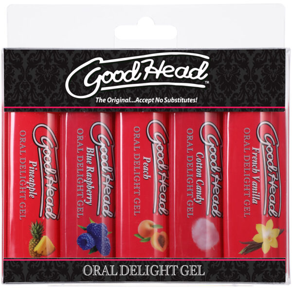 782421081676 Goodhead Oral Delight Gel 5 Pack 1 oz.