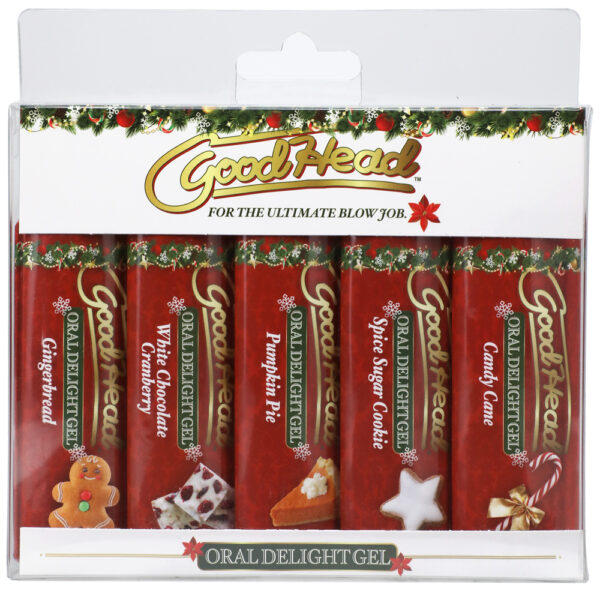 782421082338 Goodhead Oral Delight Gel Holiday 5 Pack 1 oz.