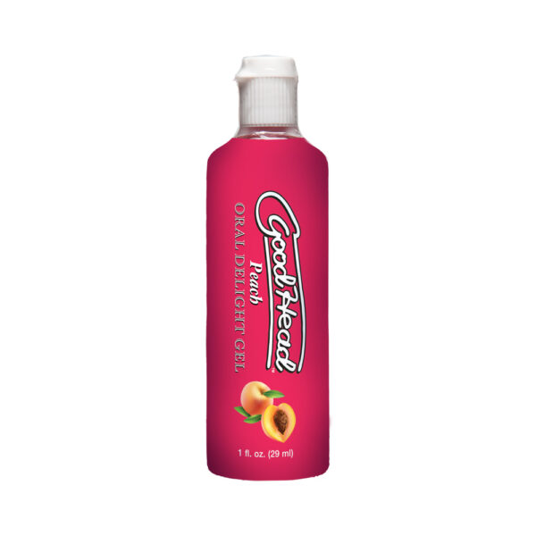 782421082475 2 Goodhead Oral Delight Gel Peach 1 oz.