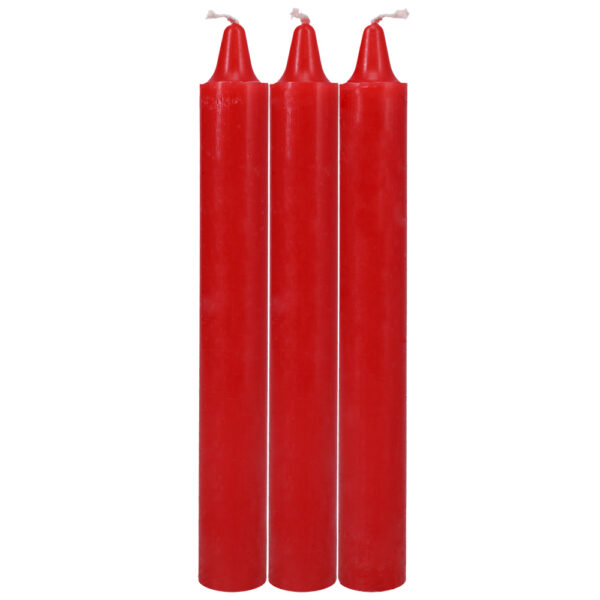 782421082796 2 Japanese Drip Candles 3 Pack Red