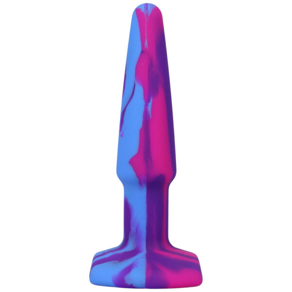 782421083328 3 A-Play Groovy Silicone Anal Plug 4" Berry
