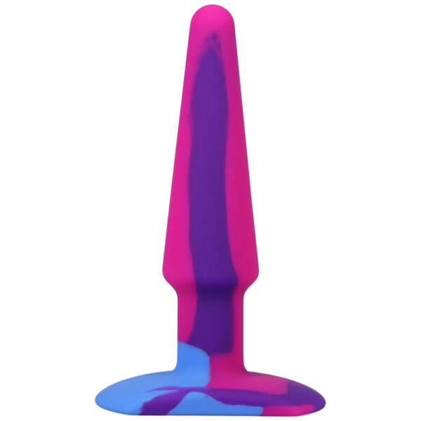 782421083335 2 A-Play Groovy Silicone Anal Plug 5" Berry