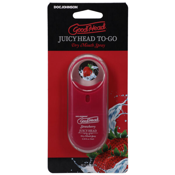 782421083830 Goodhead Juicy Head Dry Mouth Spray To-Go Strawberry .30 oz.