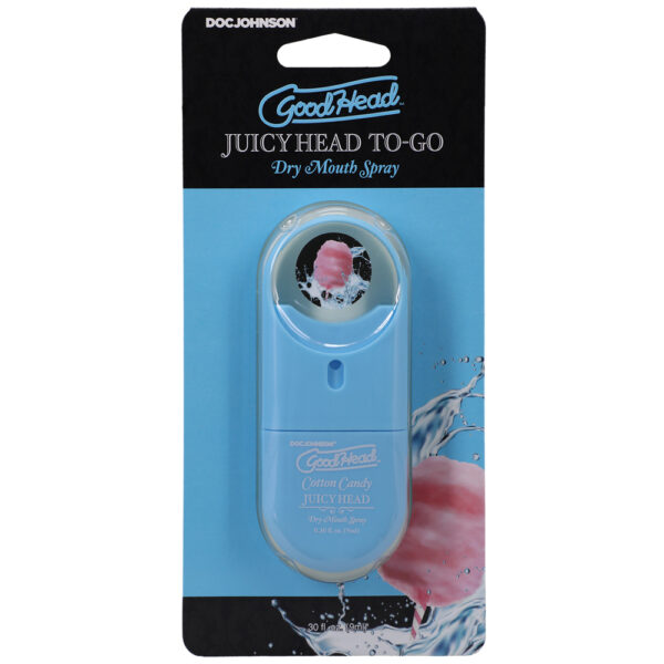 782421083854 Goodhead Juicy Head Dry Mouth Spray To-Go Cotton Candy .30 oz.