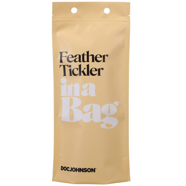 782421084226 2 Feather Tickler In A Bag Black