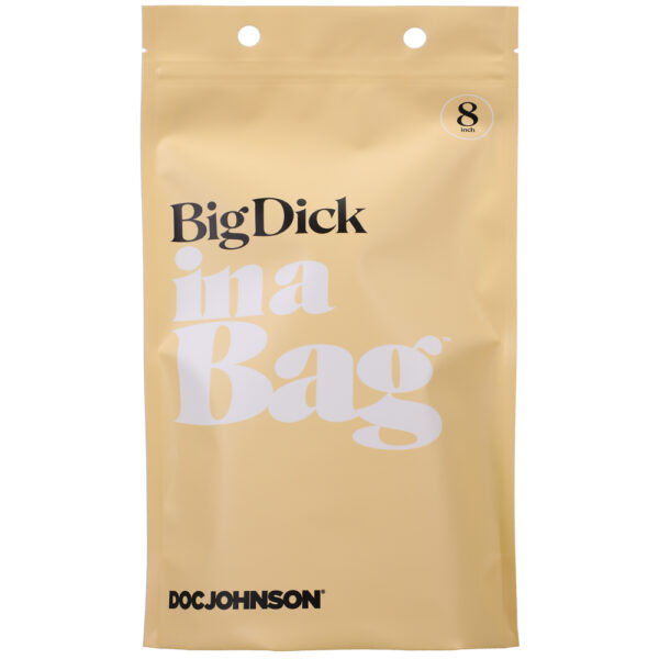 782421084288 3 Big Dick In A Bag 8" Clear