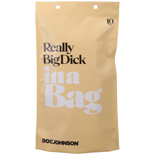 782421084295 3 Really Big Dick In A Bag 10" Clear