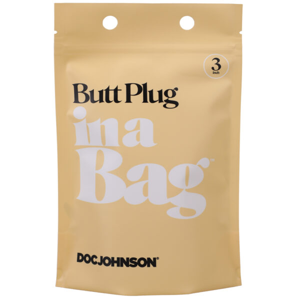 782421084325 2 Butt Plug In A Bag 3" Black