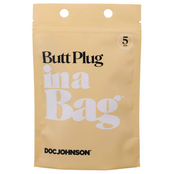 782421084349 2 Butt Plug In A Bag 5" Black
