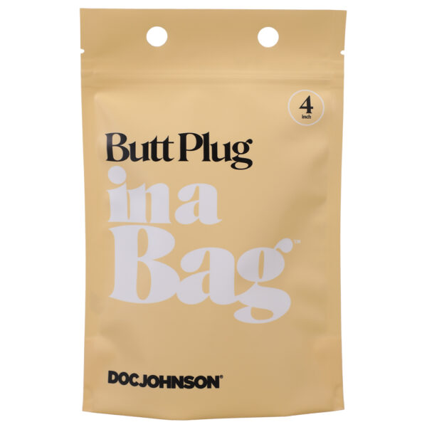 782421084479 2 Butt Plug In A Bag 4" Black