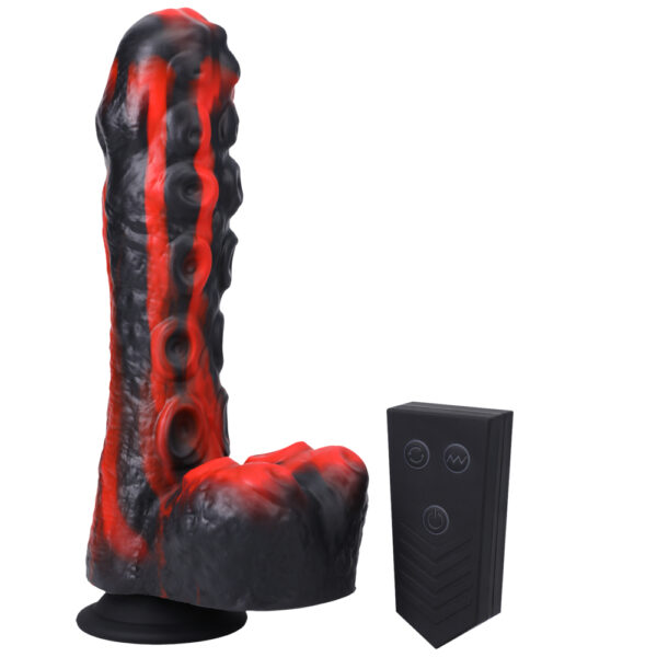 782421084554 3 Fort Troff Tendril Thruster Mini Fuck Machine Rechargeable Silicone With Remote Red/Black