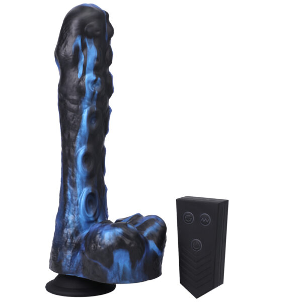 782421084561 3 Fort Troff Tendril Thruster Mini Fuck Machine Rechargeable Silicone With Remote Blue/Black