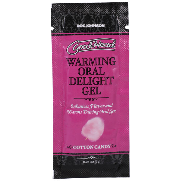 782421085728 Goodhead Warming Oral Delight Gel Cotton Candy 48 Pieces 0.24 oz.