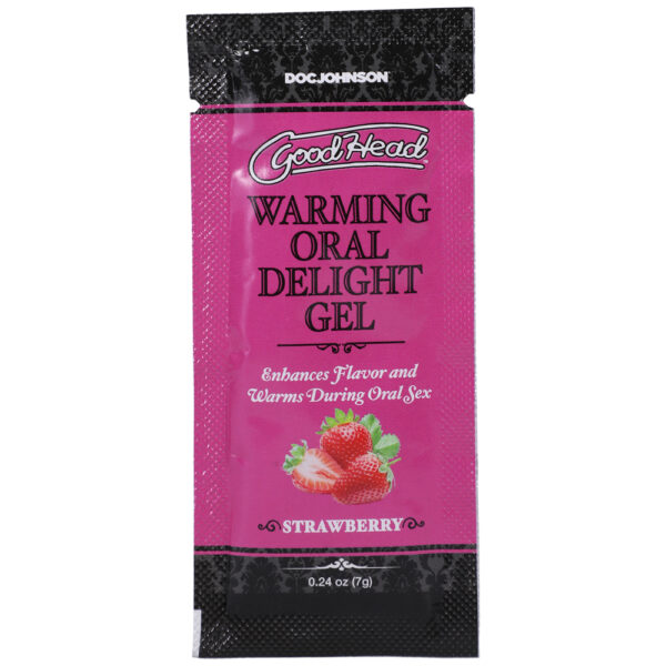 782421085735 Goodhead Warming Oral Delight Gel Strawberry 48 Pieces 0.24 oz.