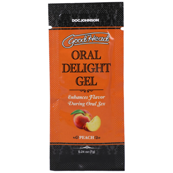 782421085858 Goodhead Oral Delight Gel Peach 48 Pieces 0.24 oz.